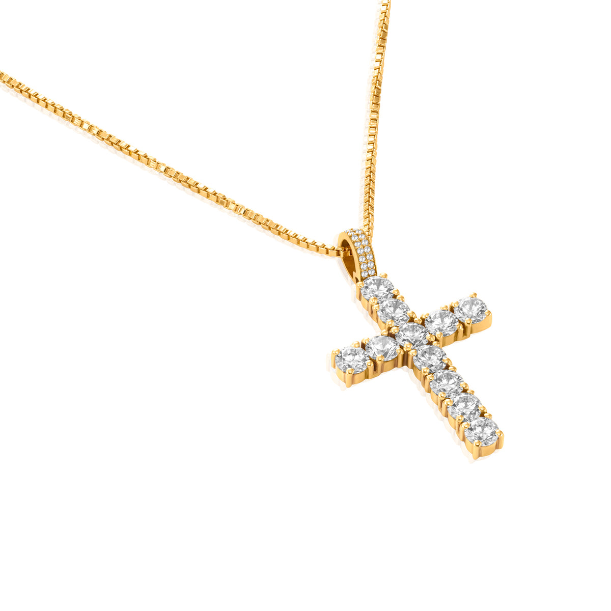 Iconic Cross Necklace (14K Gold Vermeil)