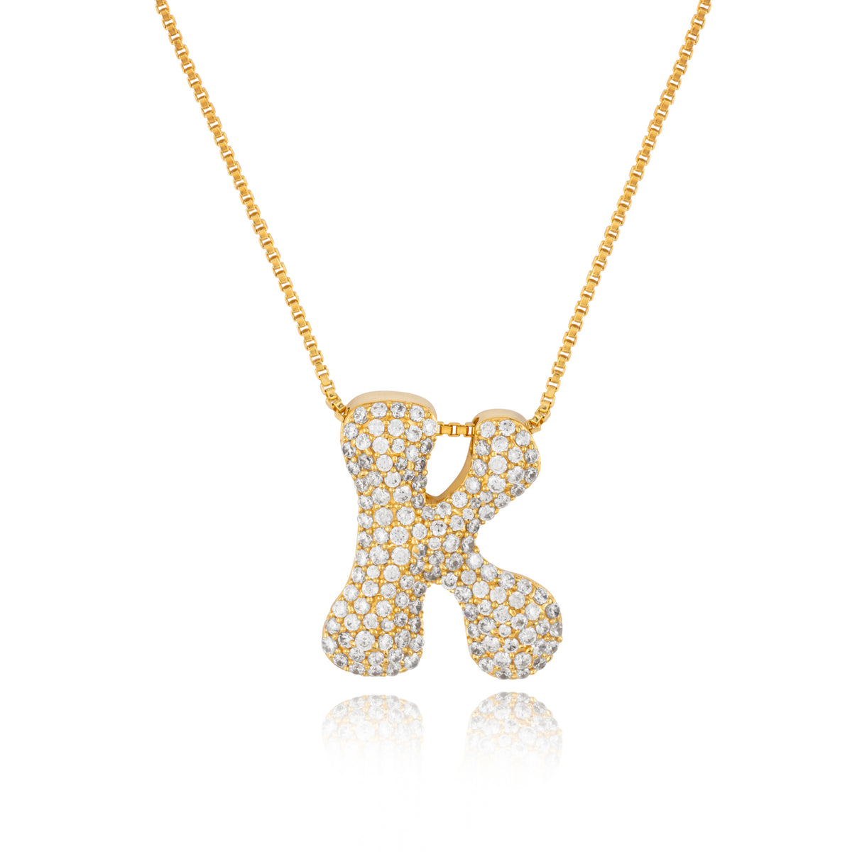 Rebel Letter Necklace (14K Gold Vermeil)