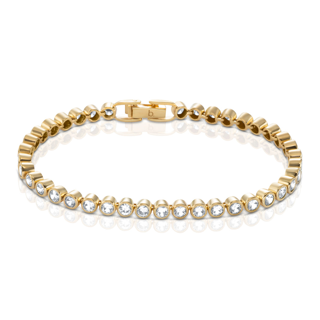Eternal Tennis Bracelet – White (14K Gold Vermeil)