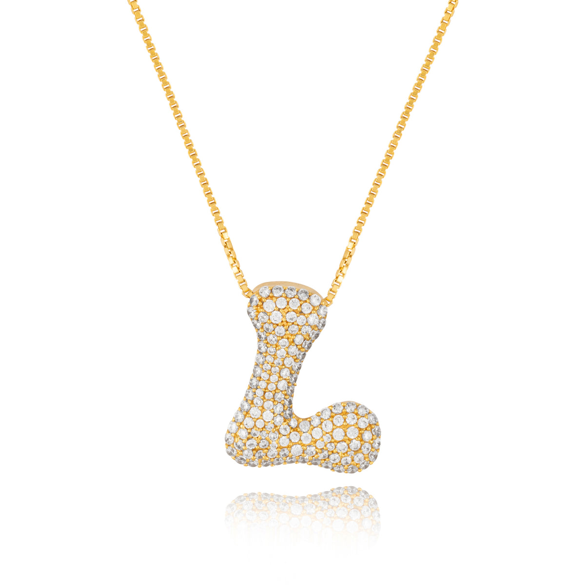 Rebel Letter Necklace (14K Gold Vermeil)