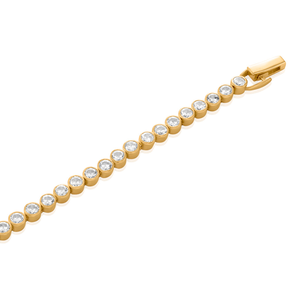 Eternal Tennis Bracelet – White (14K Gold Vermeil)