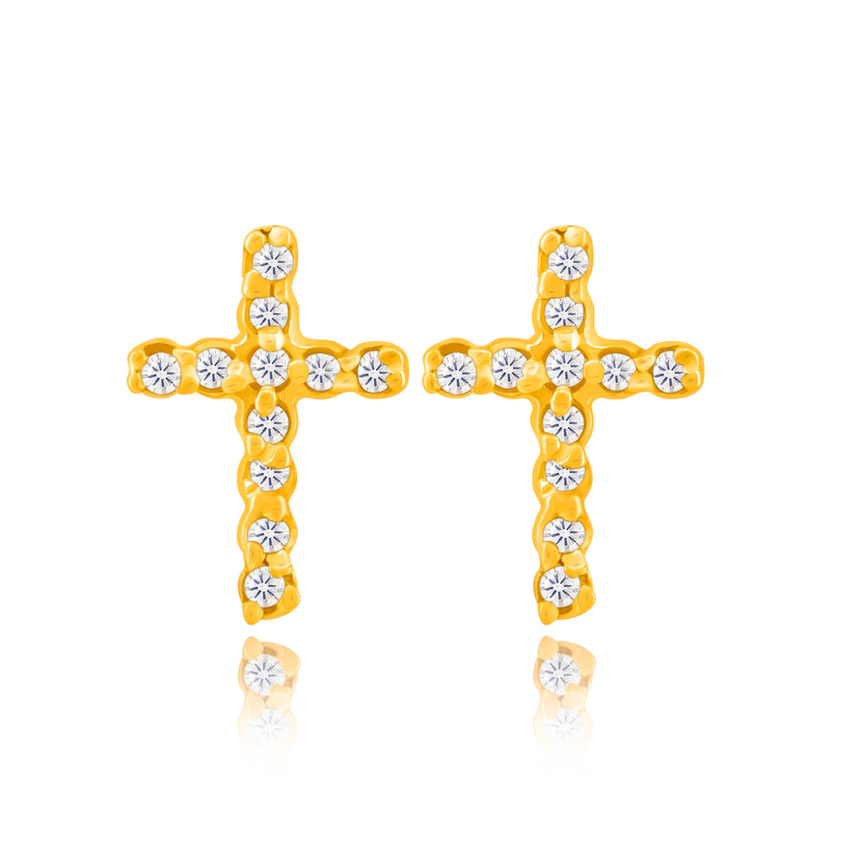 Power Stud Earrings (14K Gold Vermeil)