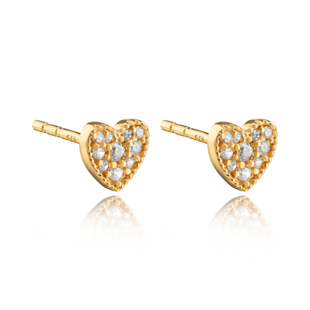 Fierce Stud Earrings (14K Gold Vermeil)