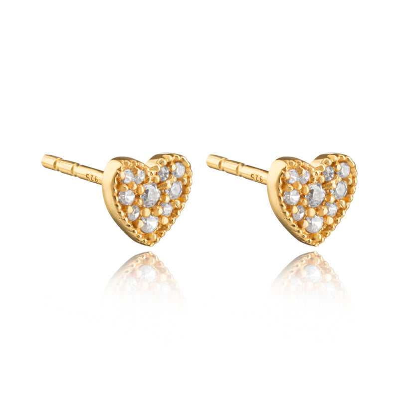 Fierce Stud Earrings (14K Gold Plated)