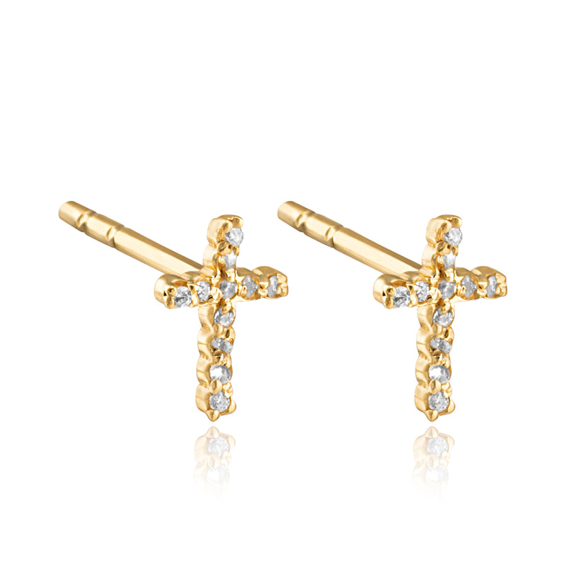 Power Stud Earrings (14K Gold Vermeil)