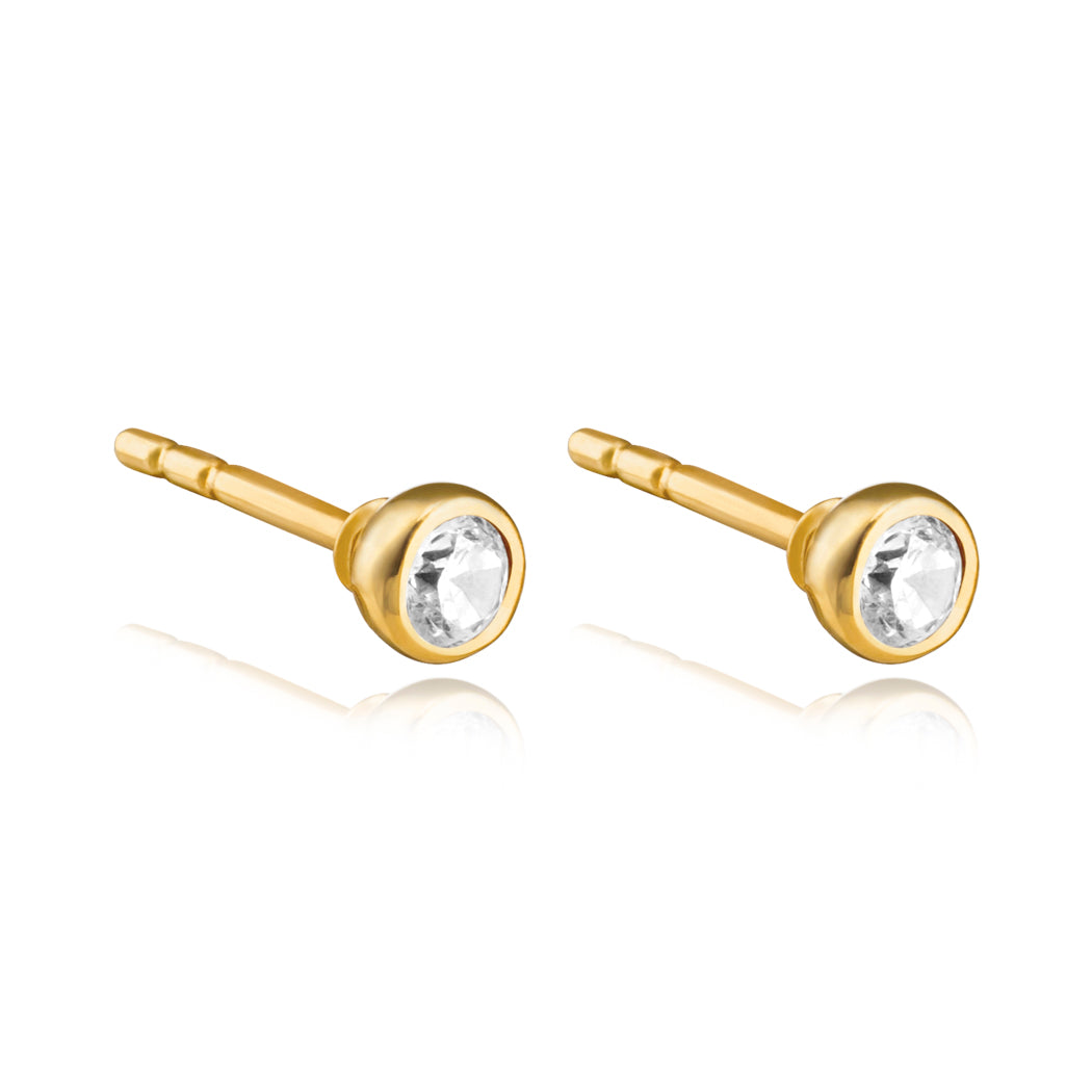 Bold Stud Earrings (14K Gold Plated)