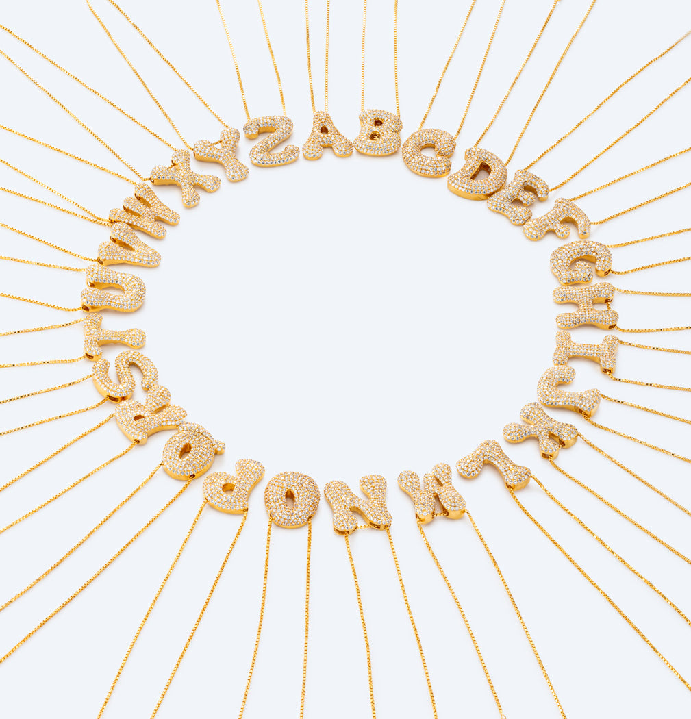 Rebel Letter Necklace (14K Gold Vermeil)