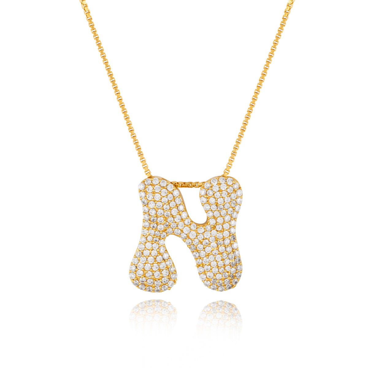 Rebel Letter Necklace (14K Gold Vermeil)