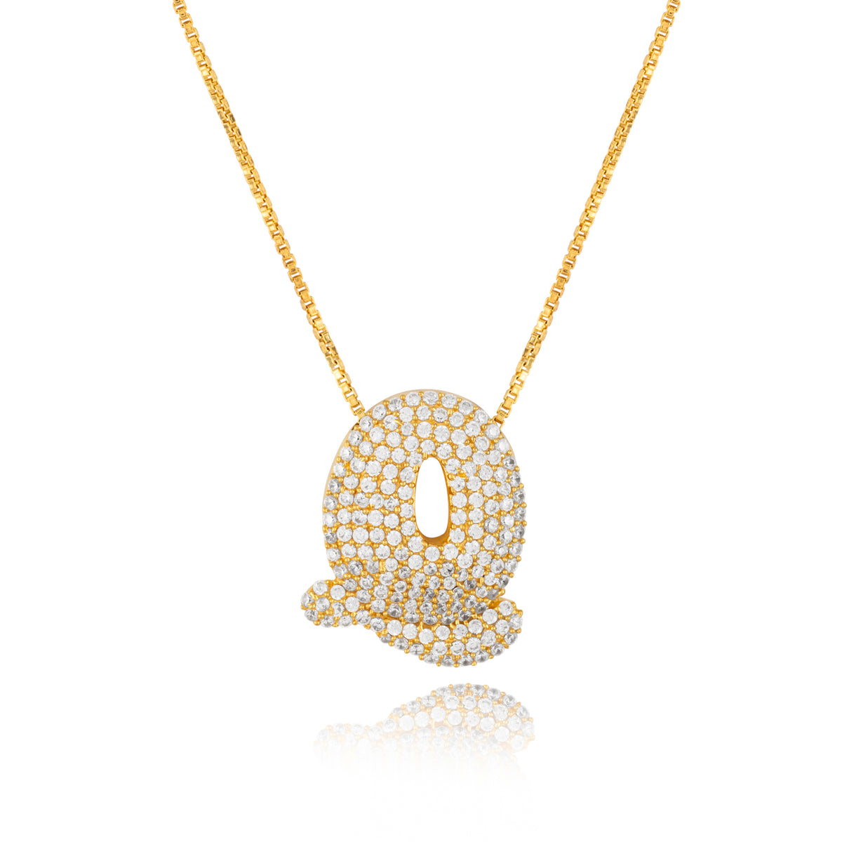Rebel Letter Necklace (14K Gold Vermeil)