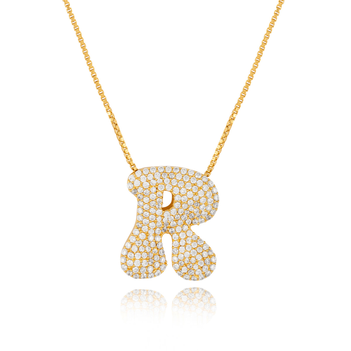 Rebel Letter Necklace (14K Gold Vermeil)
