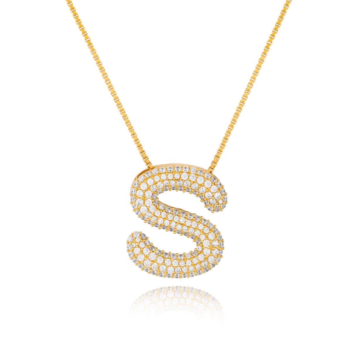 Rebel Letter Necklace (14K Gold Vermeil)