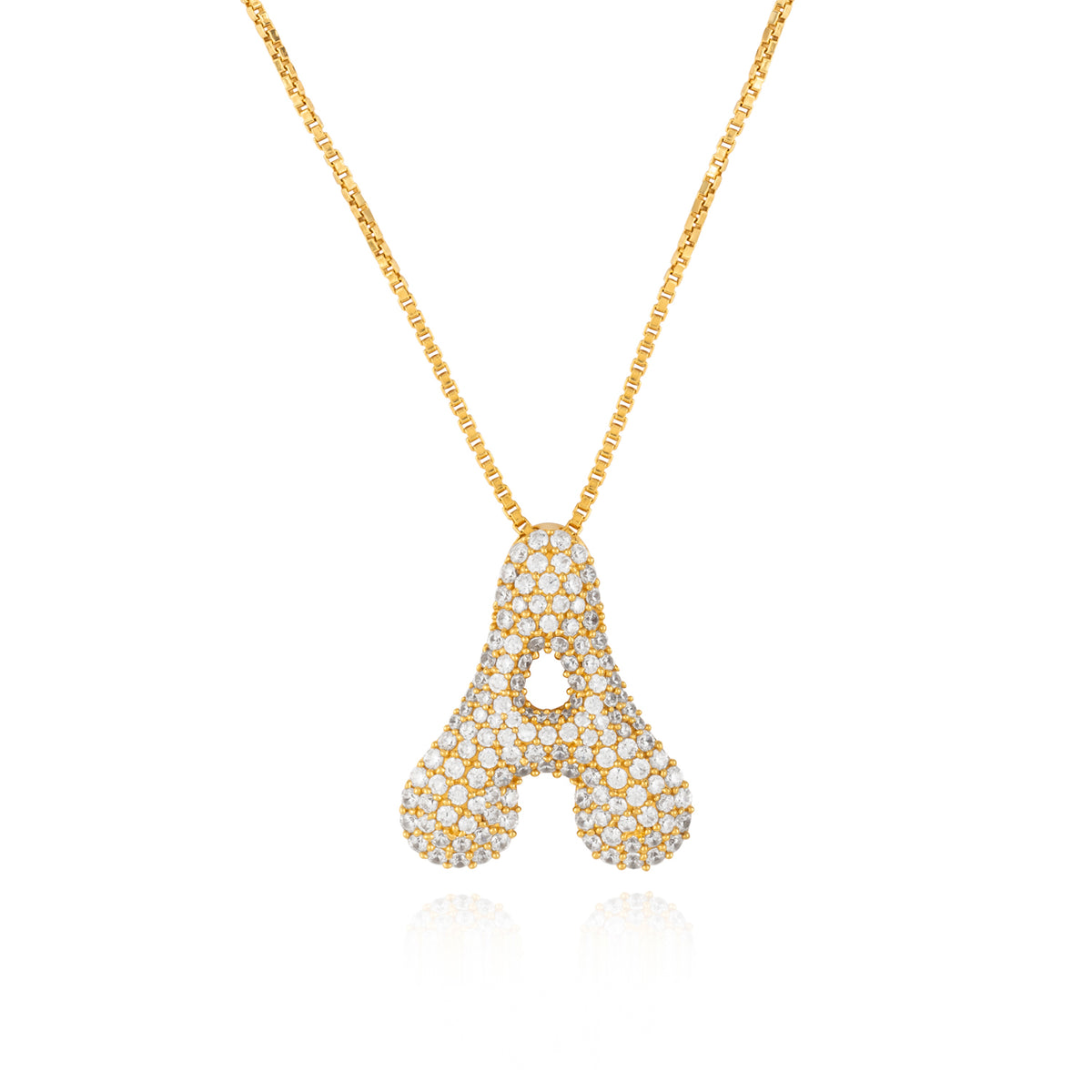 Rebel Letter Necklace (14K Gold Vermeil)