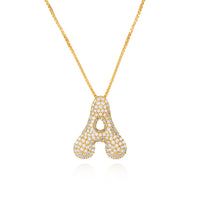 Rebel Letter Necklace (14K Gold Plated)