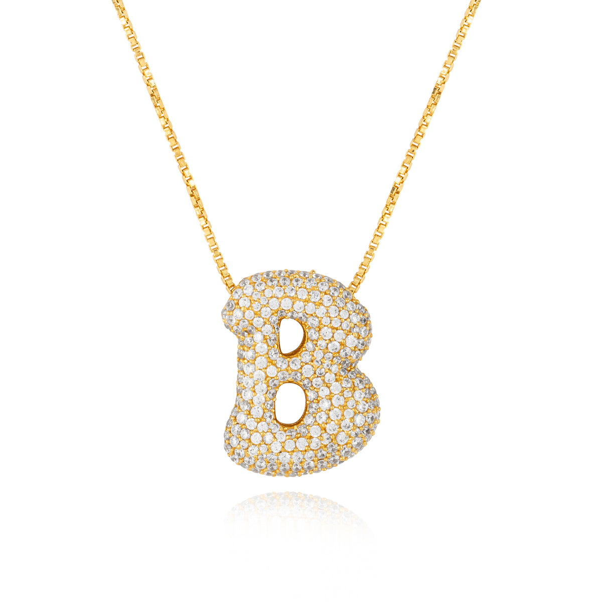 Rebel Letter Necklace (14K Gold Vermeil)