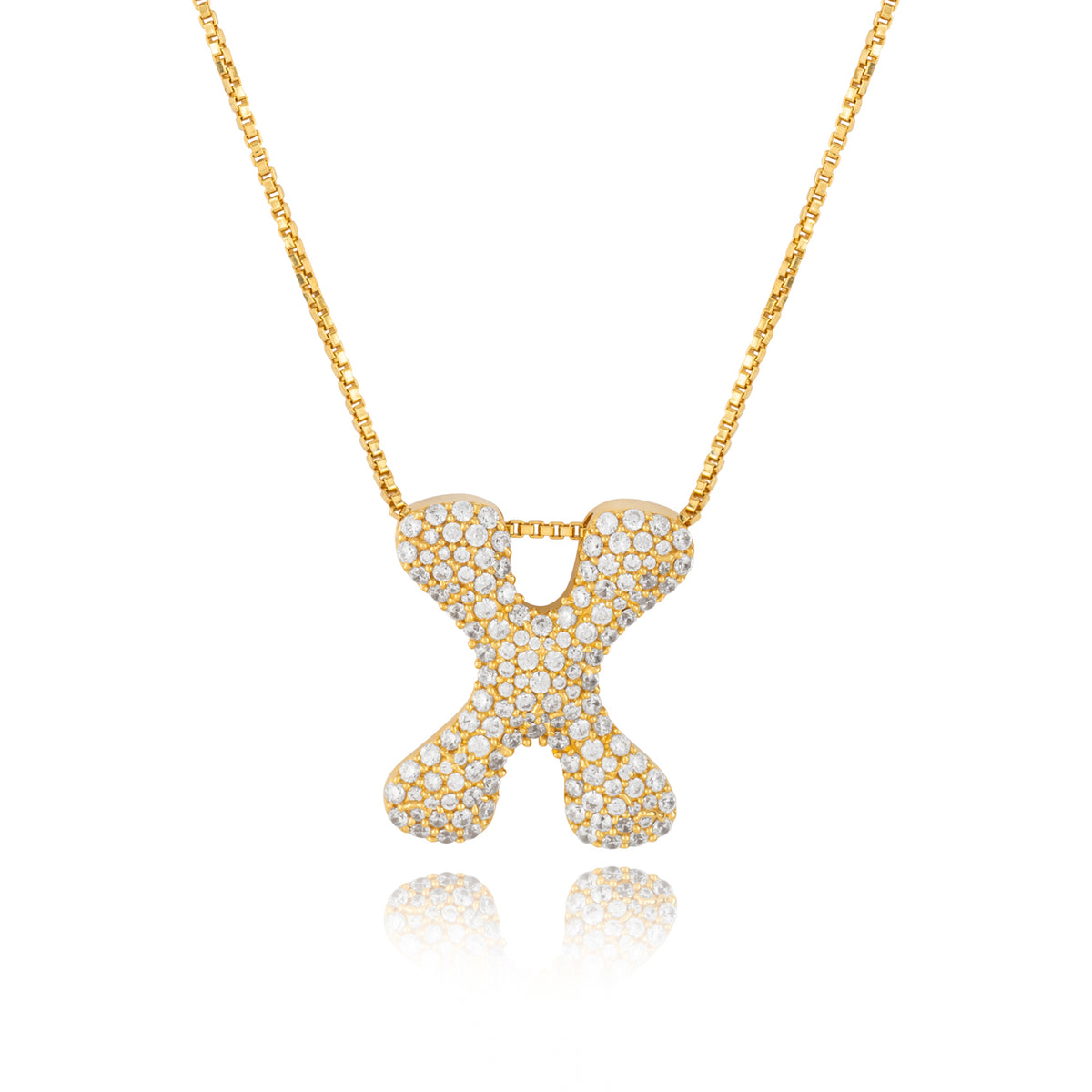 Rebel Letter Necklace (14K Gold Vermeil)