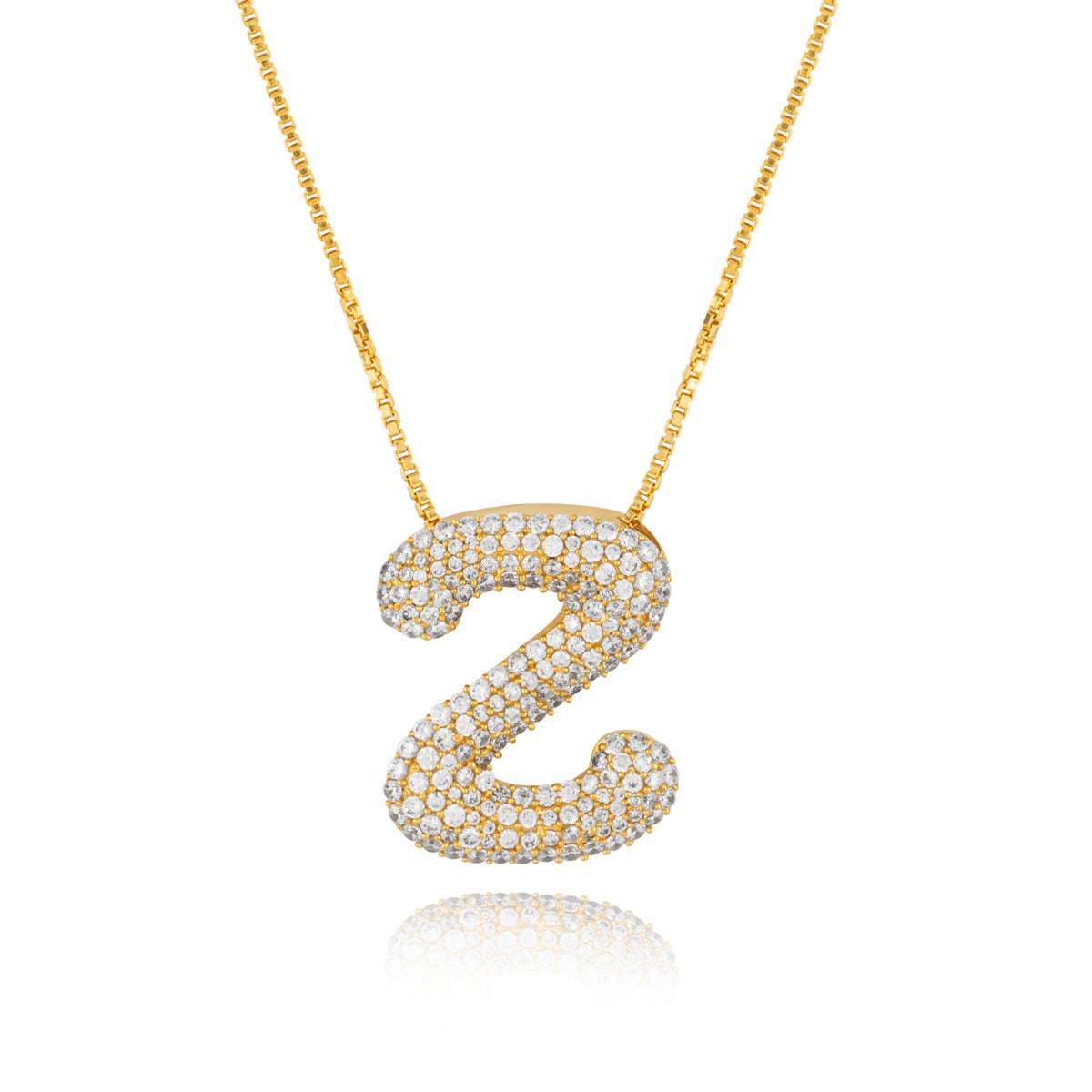 Rebel Letter Necklace (14K Gold Vermeil)