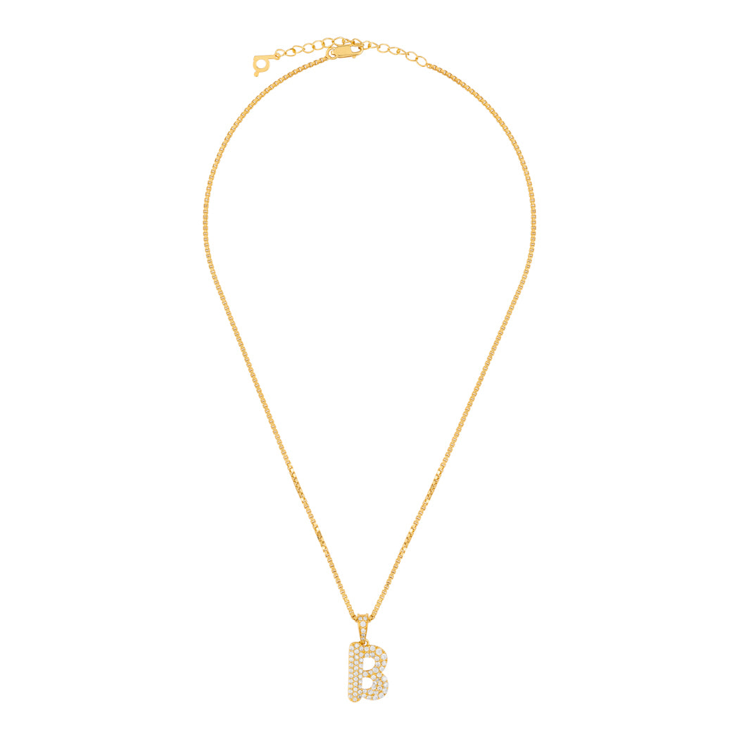 Soul Letter Necklace (14K Gold Vermeil)