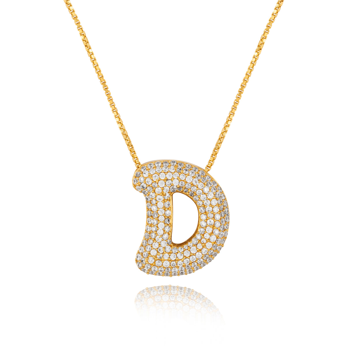 Rebel Letter Necklace (14K Gold Vermeil)