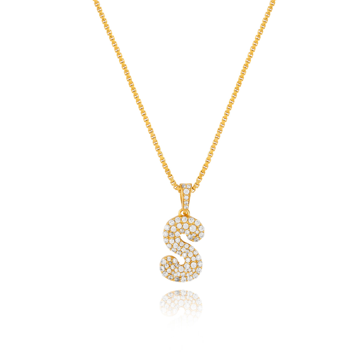 Soul Letter Necklace (14K Gold Vermeil)