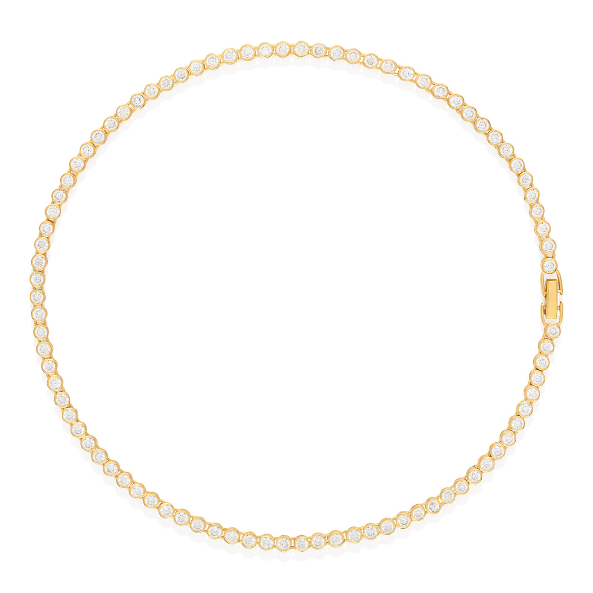 Victory Tennis Necklace (14K Gold Vermeil)