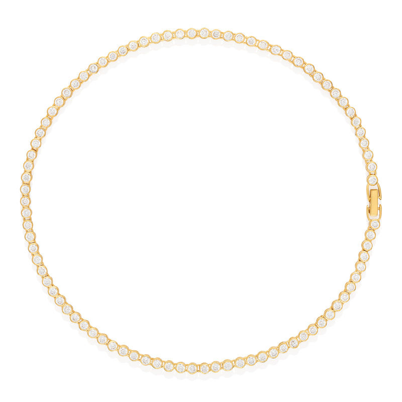 Victory Tennis Necklace (14K Gold Vermeil)