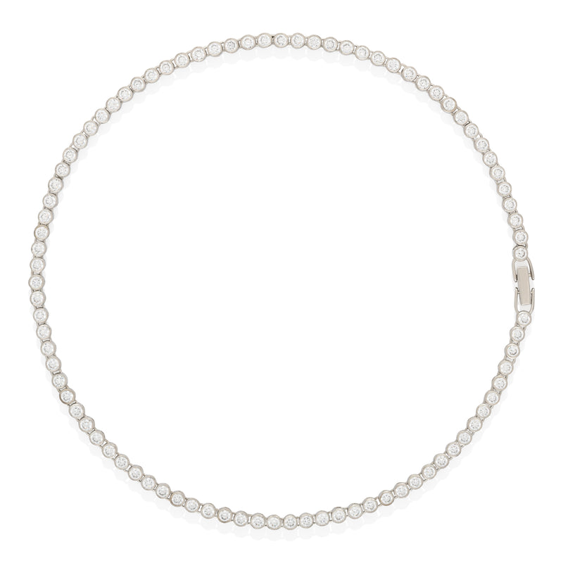 Victory Tennis Necklace (925 Sterling Silver)