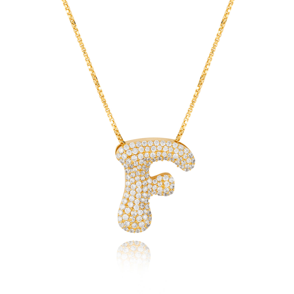 Rebel Letter Necklace (14K Gold Vermeil)