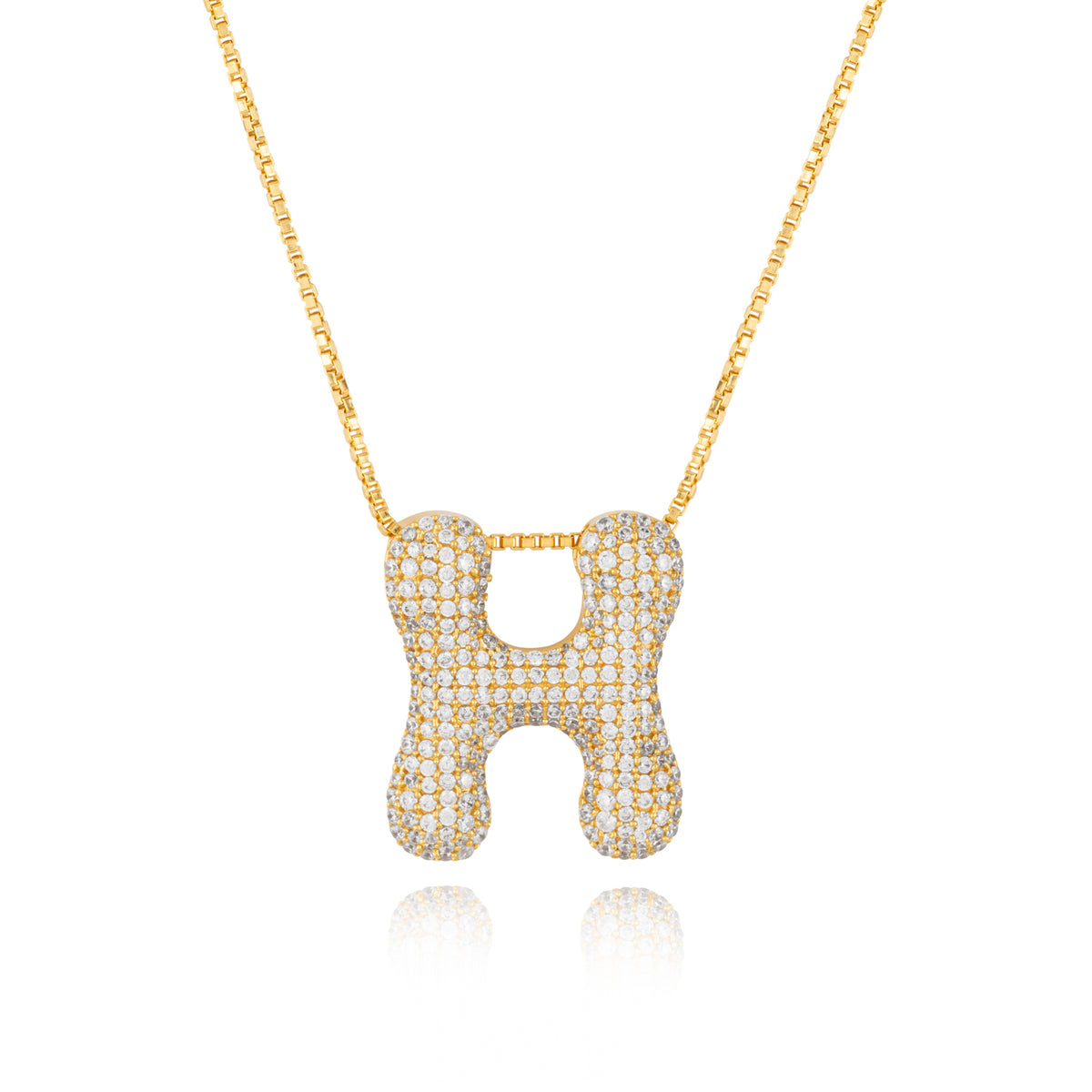 Rebel Letter Necklace (14K Gold Vermeil)