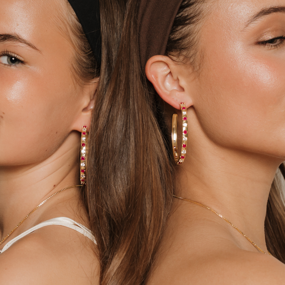 Statement Hoop Earrings (14K Gold Vermeil)