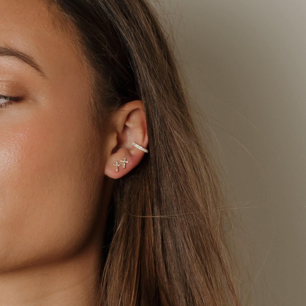 Power Stud Earrings (14K Gold Vermeil)