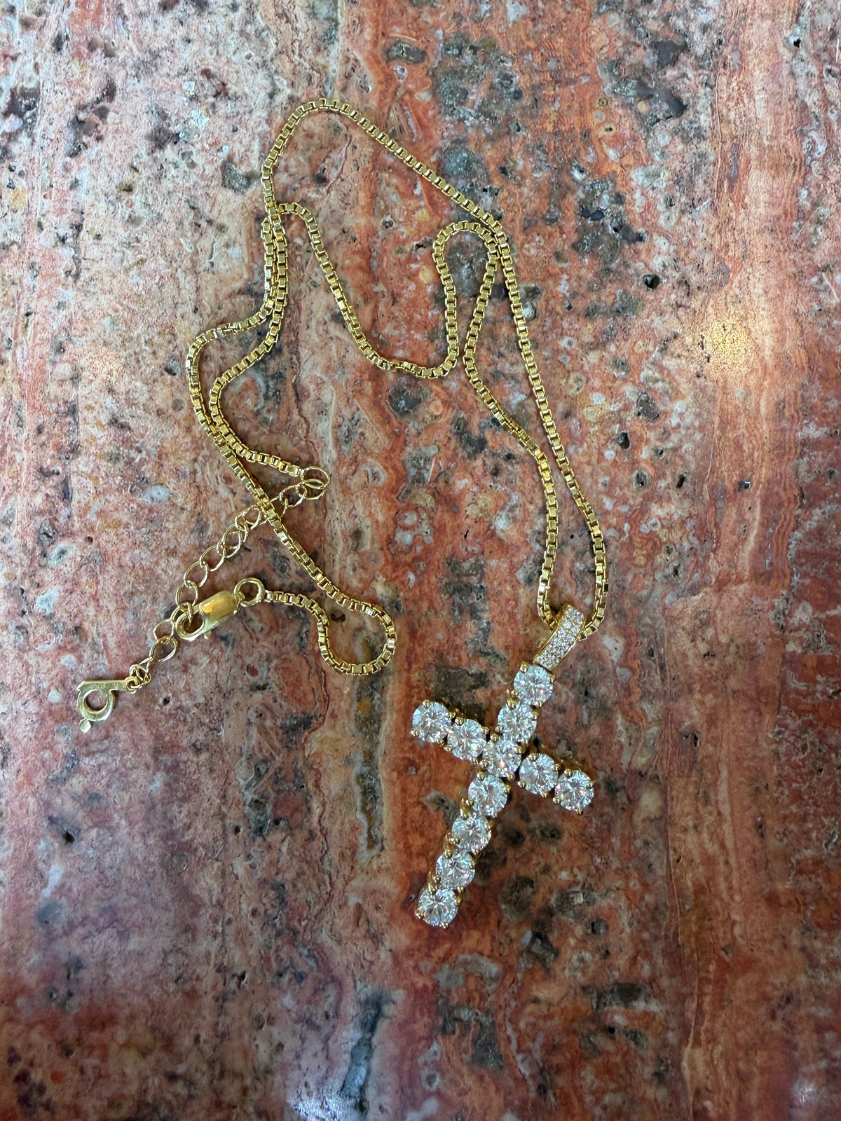 Iconic Cross Necklace (14K Gold Vermeil)